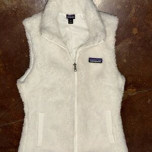 Patagonia White Fleece Vest